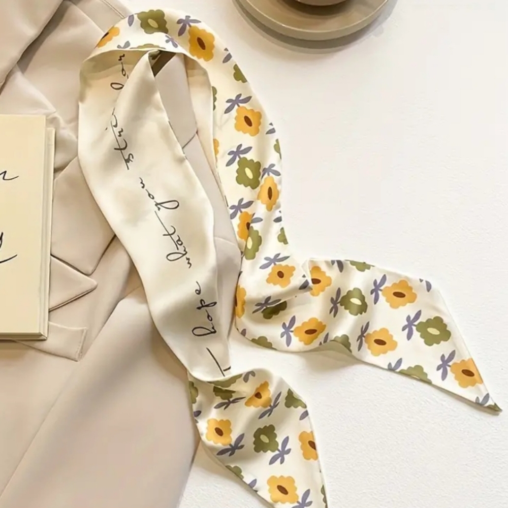 5 pcs. Satin Printed Twillys/Scarves - Picture 7 of 7